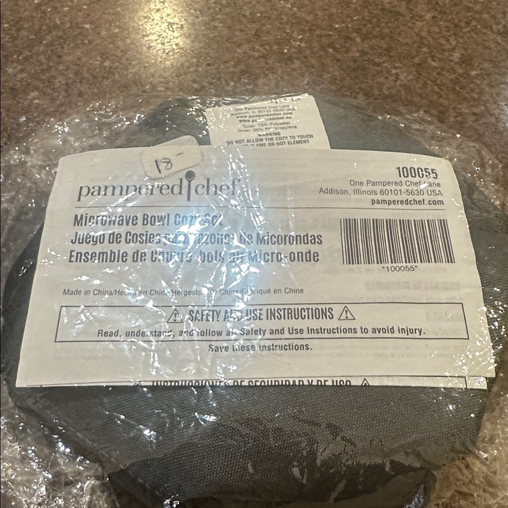 New Pampered Chef Microwave Bowl Cozy Set